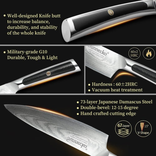 6.5 Inch Kitchen Cutlery Japanese Knife Damascus