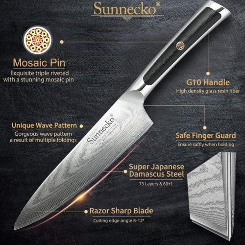 6.5 Inch Kitchen Cutlery Japanese Knife Damascus